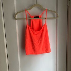 Topshop neon crop top